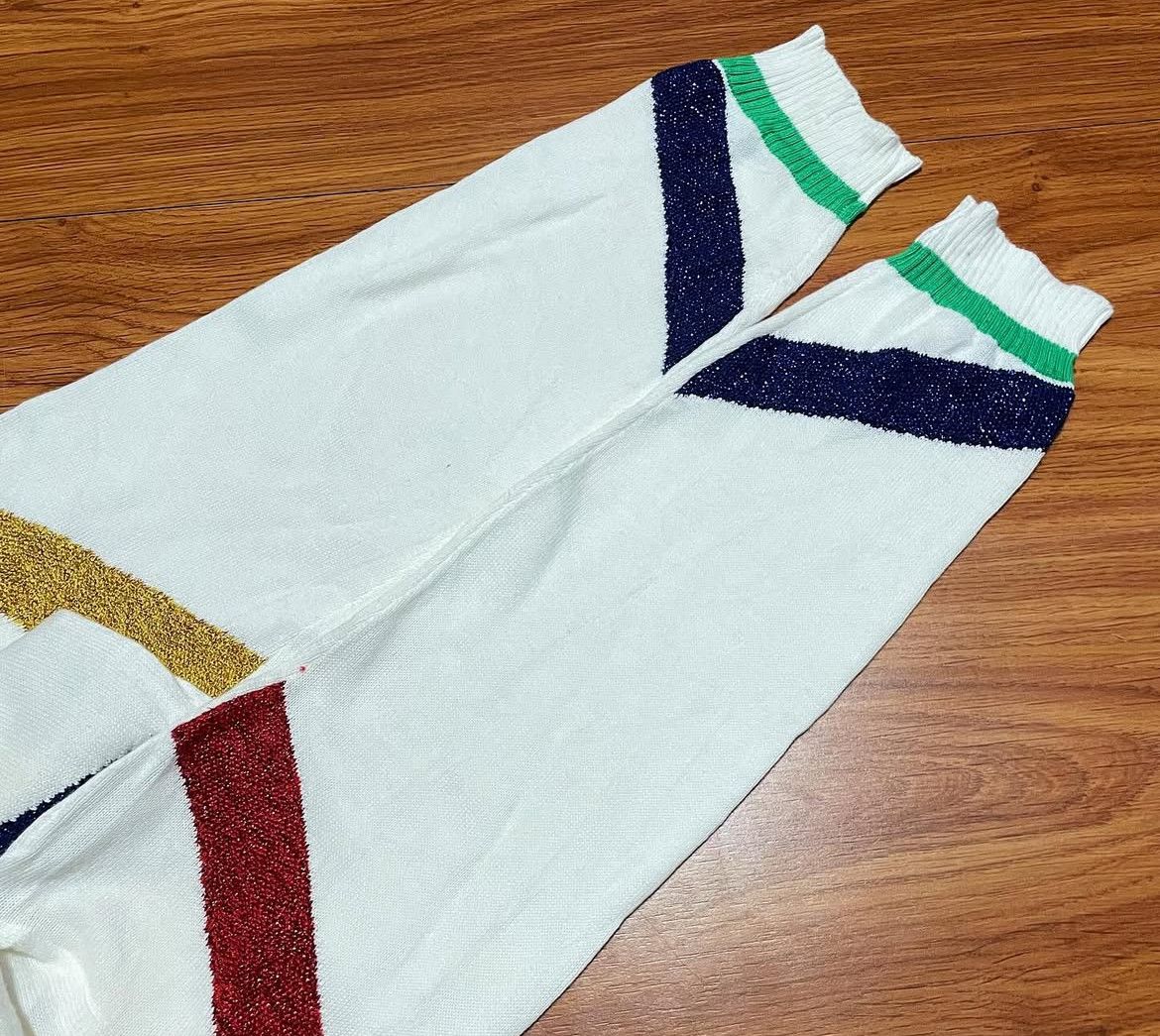 United Colors Of Benetton 2000s Benetton Iconic Logo Knit Sweater Size US L / EU 52-54 / 3 - 4 Thumbnail