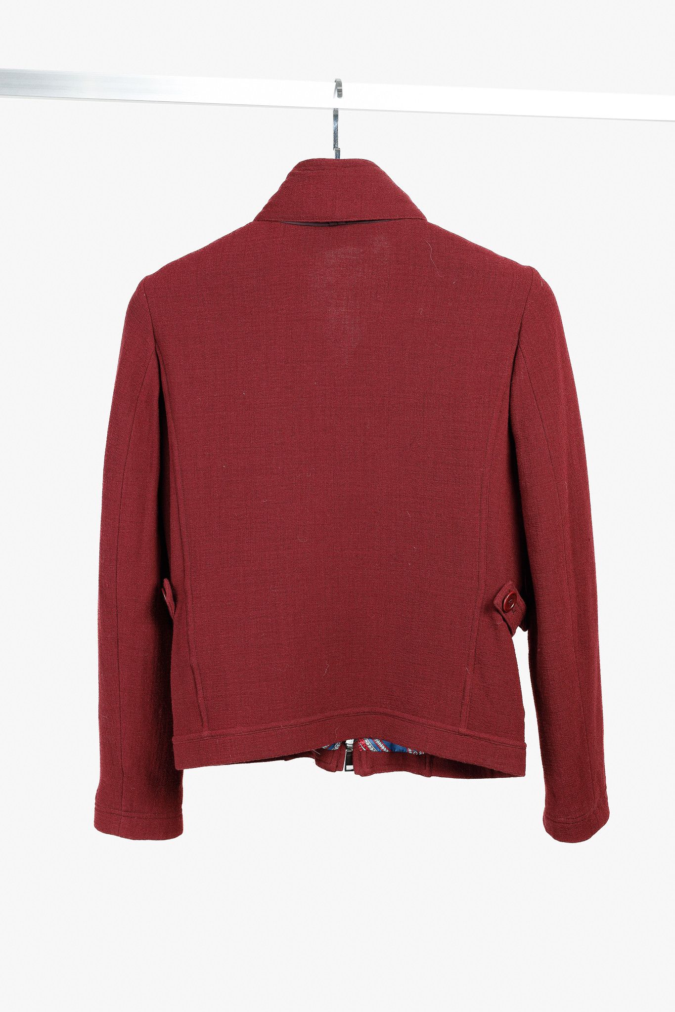 Emporio Armani Emporio Armani 2010 Wool-Blend Jacket with Paisley Trim Size XS / US 0-2 / IT 36-38 - 2 Thumbnail