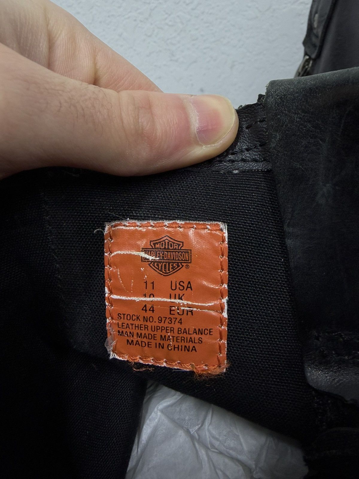 If Six Was Nine Vintage Harley Davidson Guidi Style High Leather Biker Boots Size US 11 / EU 44 - 13 Thumbnail