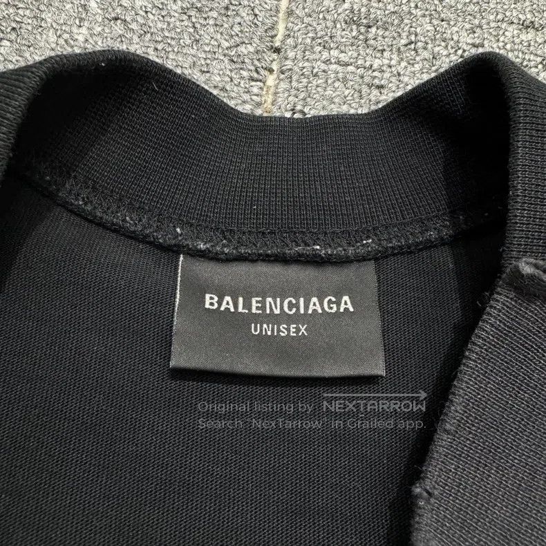 Balenciaga Balenciaga Tape Letter Stitched Short Sleeve Size US L / EU 52-54 / 3 - 2 Thumbnail