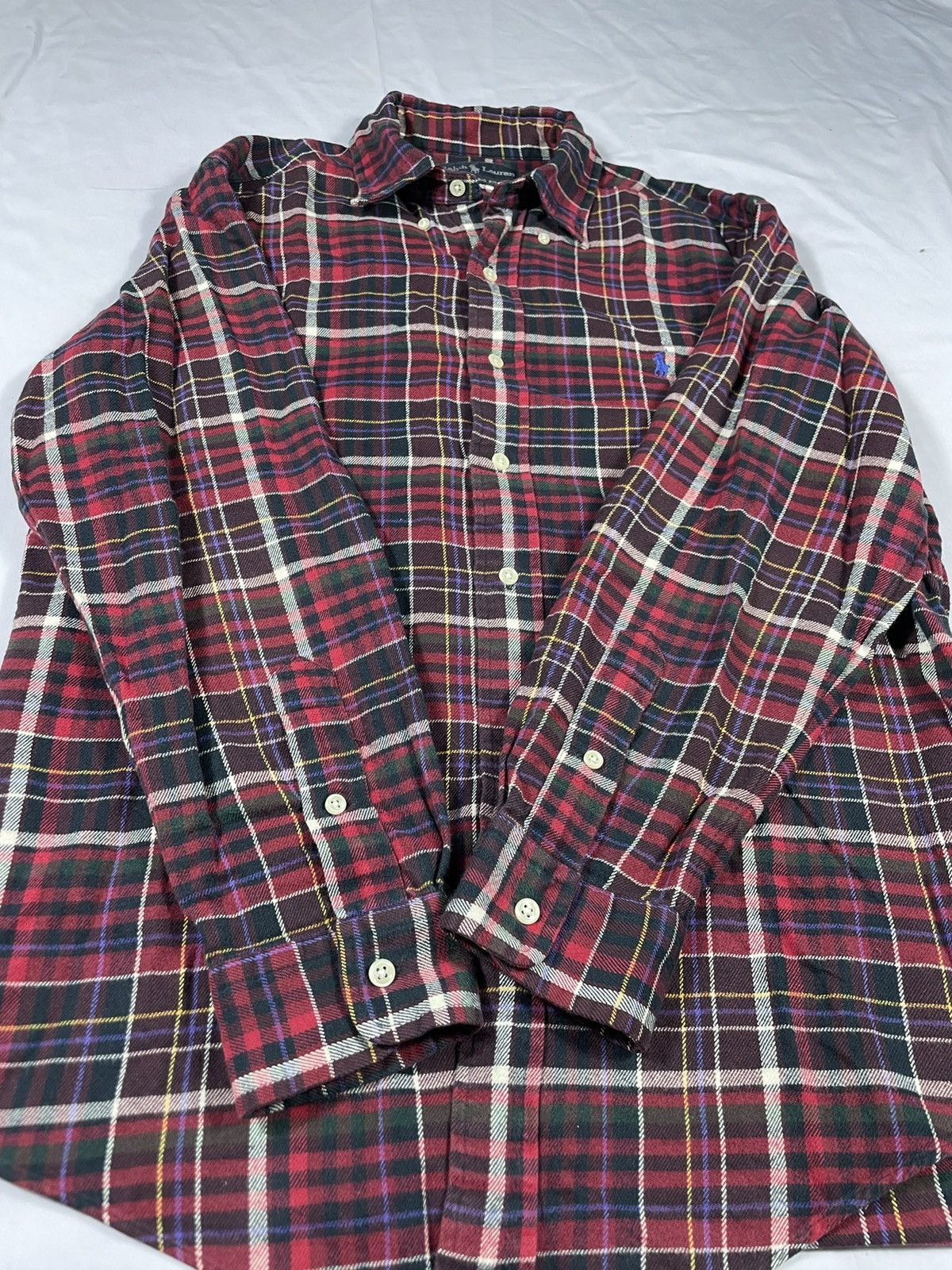 Flannel × Polo Ralph Lauren × Vintage Vintage 90s Polo Ralph Lauren flanel classic FIT Size US M / EU 48-50 / 2 - 4 Thumbnail