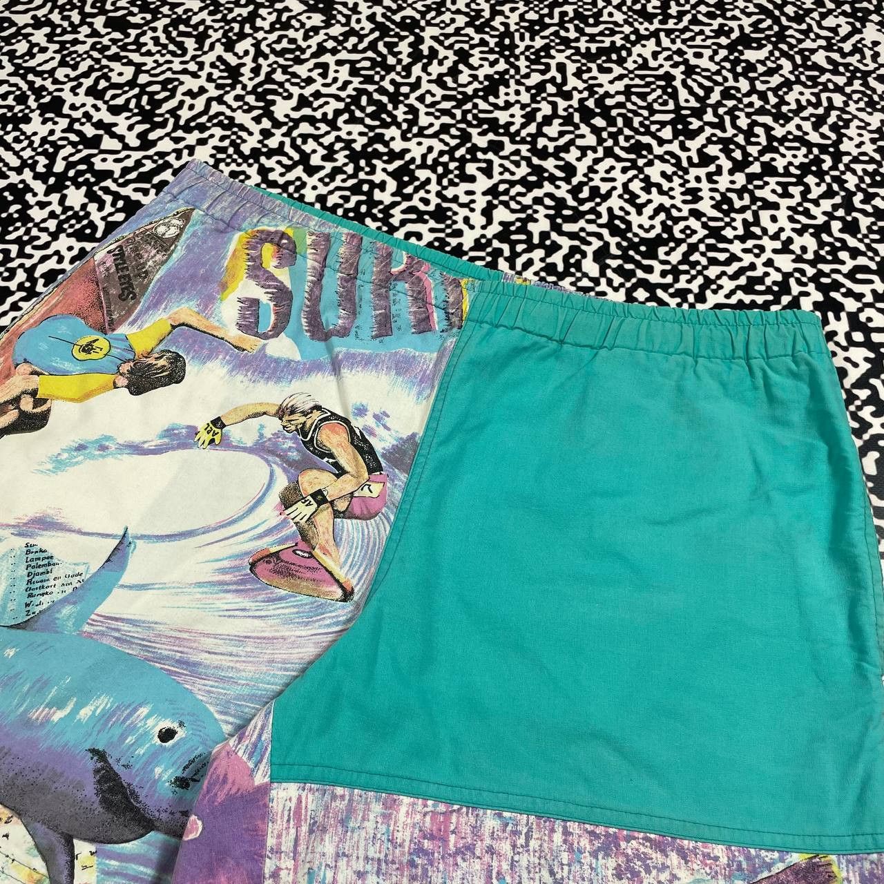 Vintage Vintage 90s Art Surf Hawaiian Style Retro Shorts Size US 32 / EU 48 - 5 Thumbnail