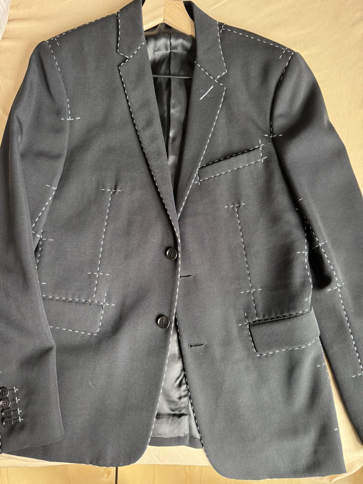 Dior Dior blazer with white exposed stitching Size 48R - 3 Thumbnail