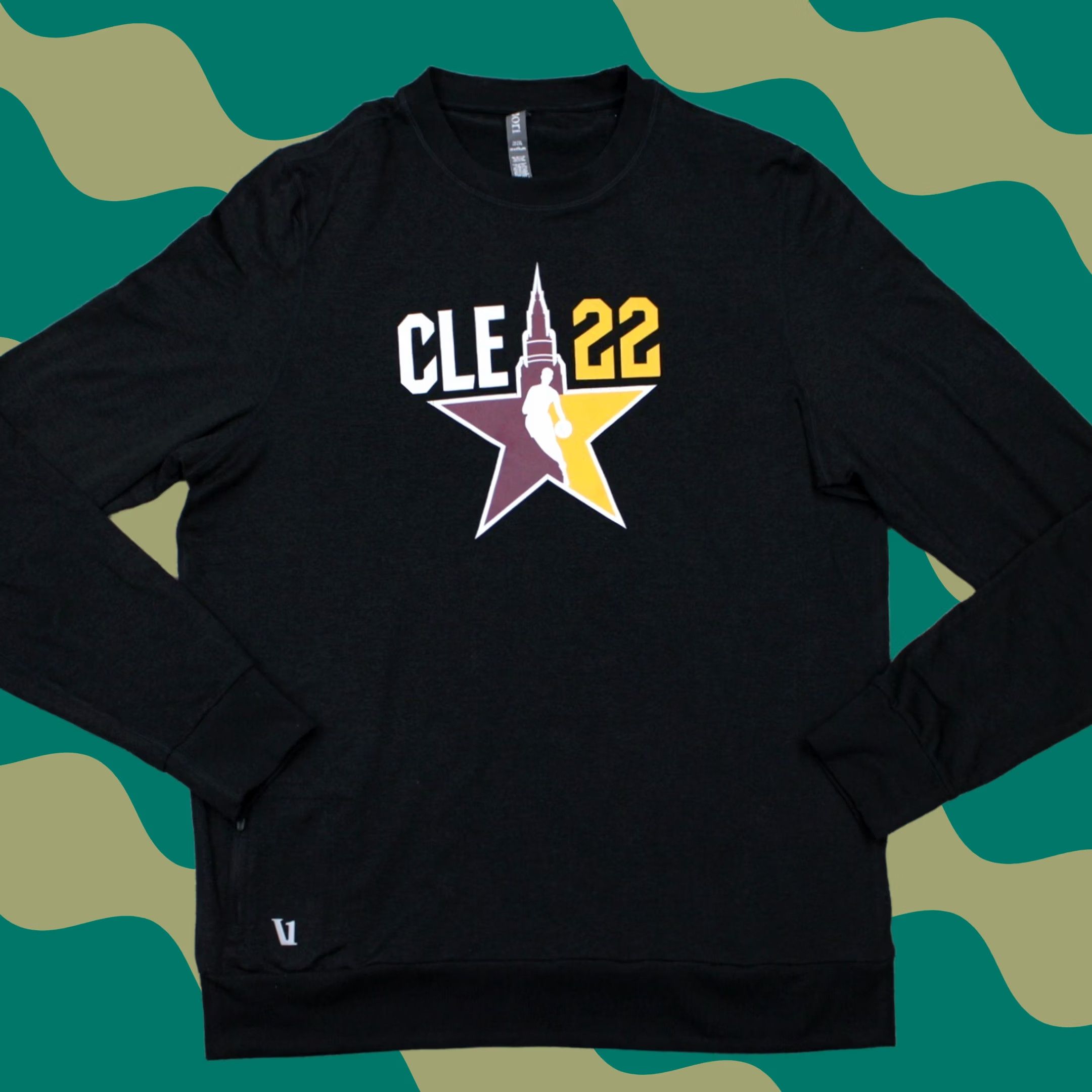 Vuori Vuori Cleveland Sweatshirt Mens Medium Black Ponto Performance NBA Cavs Pullover Size US M / EU 48-50 / 2 - 1 Thumbnail