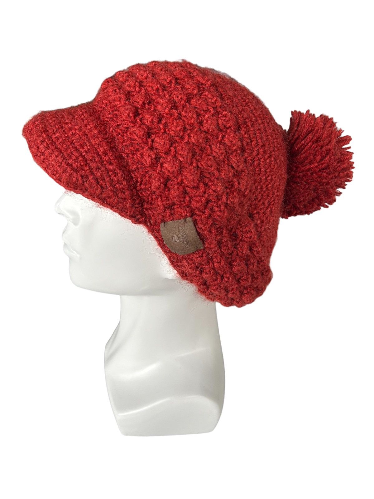 Vivienne Westwood Vivienne Westwood Orange Orb Knitted Mohair wool Hats Size ONE SIZE - 1 Thumbnail