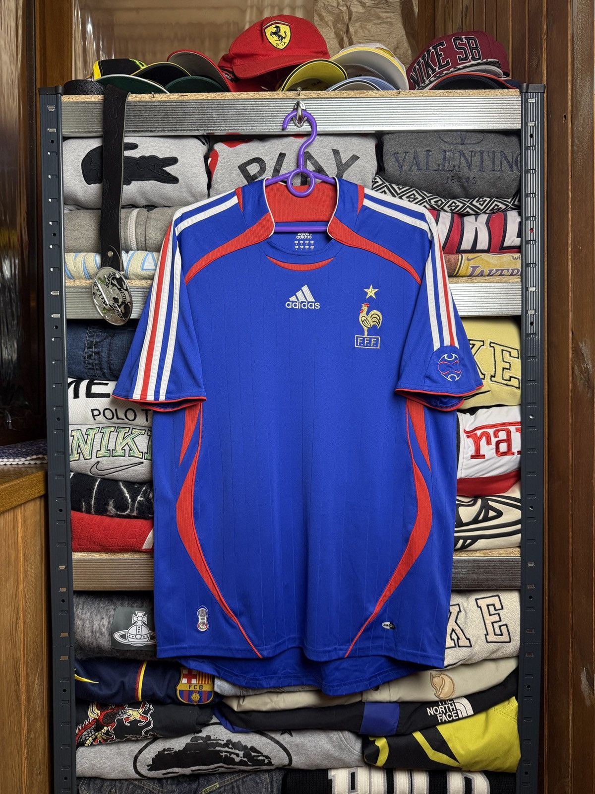 Adidas France 2006 World Cup Home Football Soccer Jersey FFF