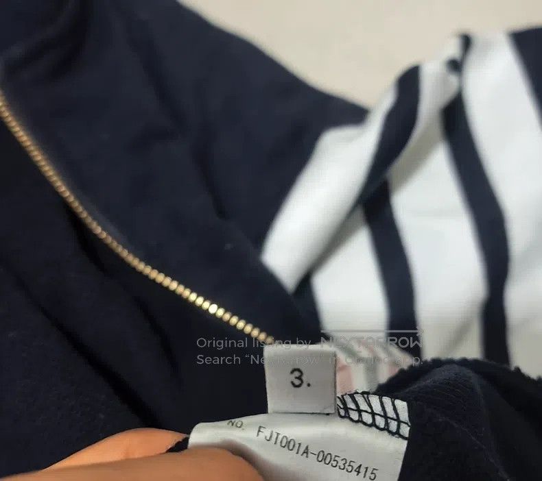 Thom Browne Thom Browne Gray Four Striped Zip-up Hoodie Size US S / EU 44-46 / 1 - 8 Thumbnail