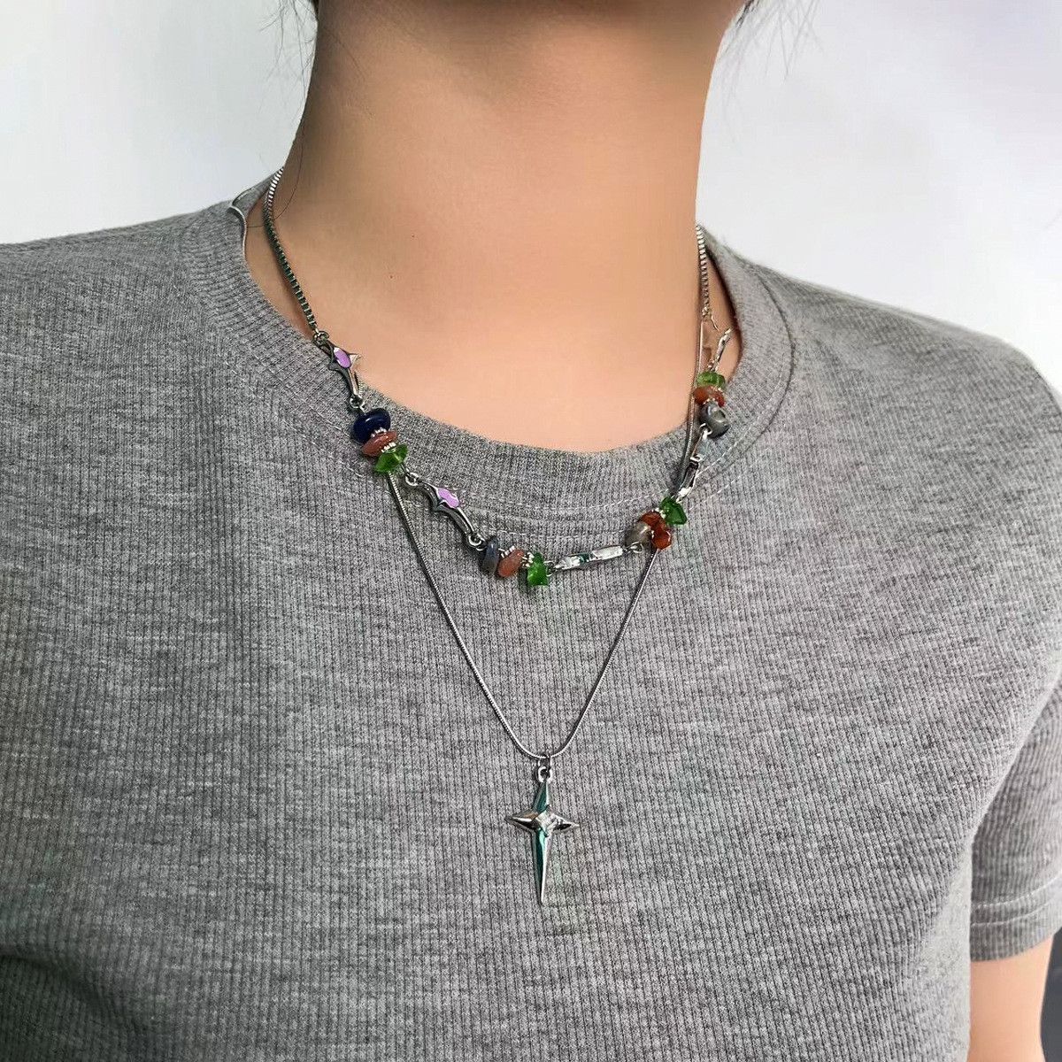 Other New Design STEAL! Y2K Chains Necklace Chain Size ONE SIZE - 2 Thumbnail