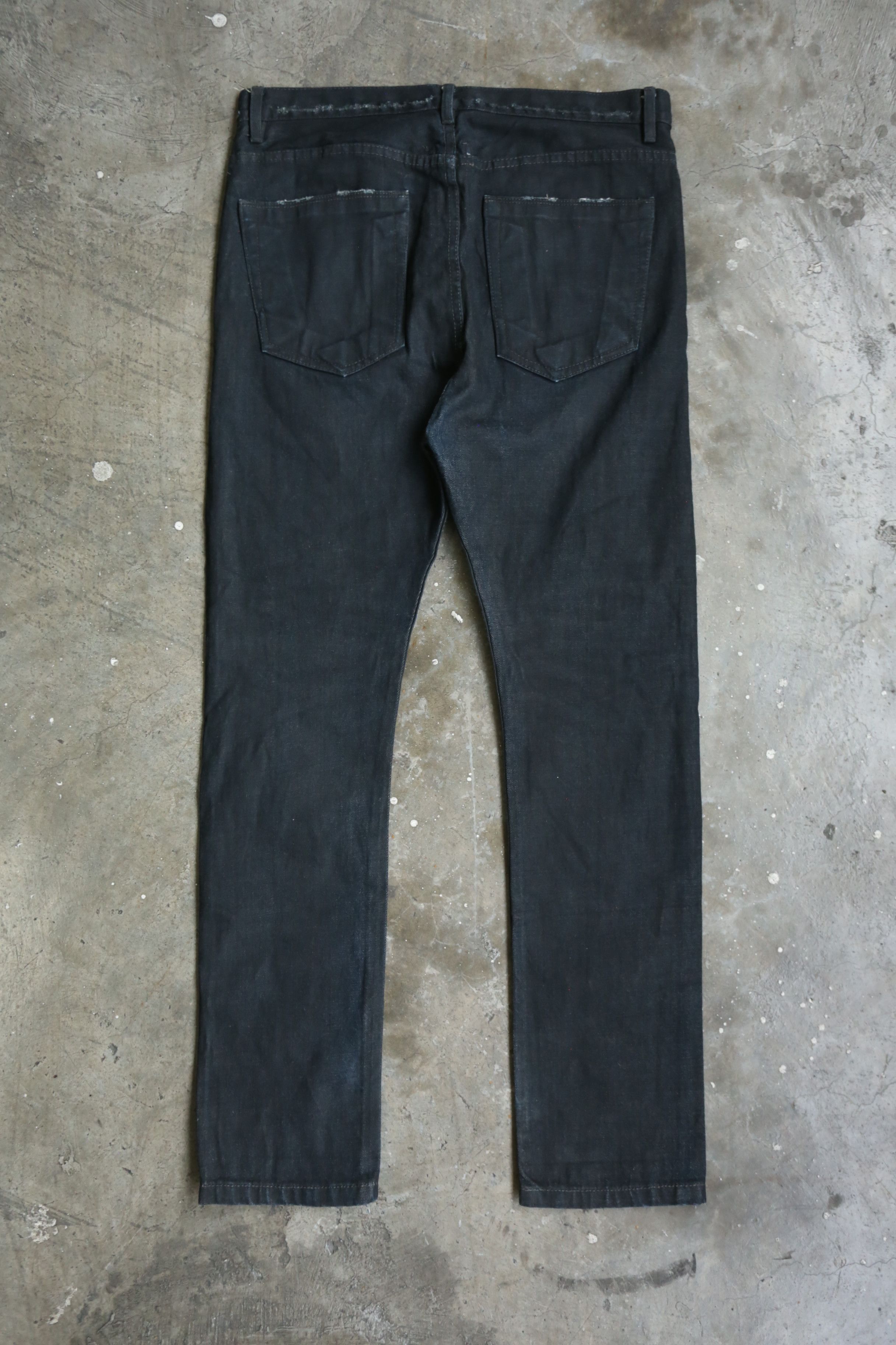 Rick Owens Drkshdw Rick Owens DRKSHDW - Torrence Cut Raw Denim Jean Size US 30 / EU 46 - 2 Thumbnail