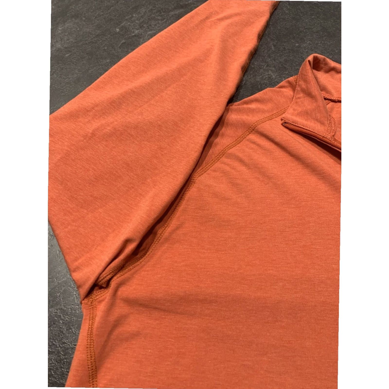 Orvis Orvis Trout Bum Long Sleeve Pullover Men's Large Coral Orange 1/4 Zip Size US L / EU 52-54 / 3 - 4 Thumbnail