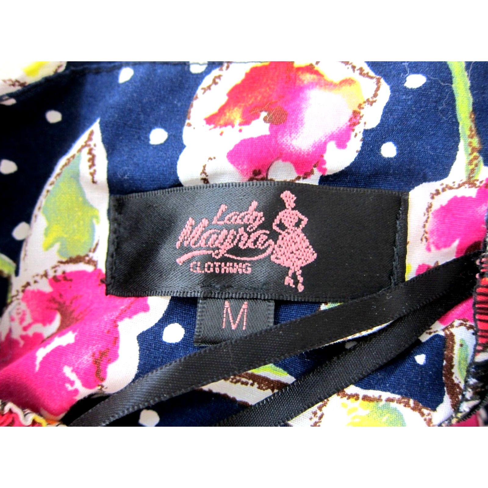 Vintage VINTAGE Lady Mayra Blue Pink Yellow Floral 60's Mod Cotton Halter Tank Sun Dress Women M Size M / US 6-8 / IT 42-44 - 3 Thumbnail