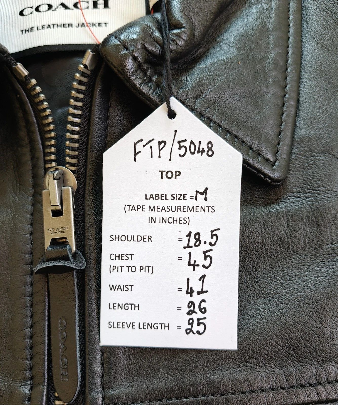 Coach Coach Leather Jacket FTP 5048 Size US M / EU 48-50 / 2 - 4 Thumbnail