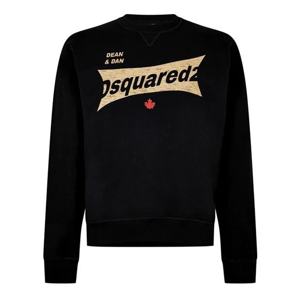 image of Dsquared2 O1G2R1Mq0424 Sweatshirts In Black, Men's (Size Medium)