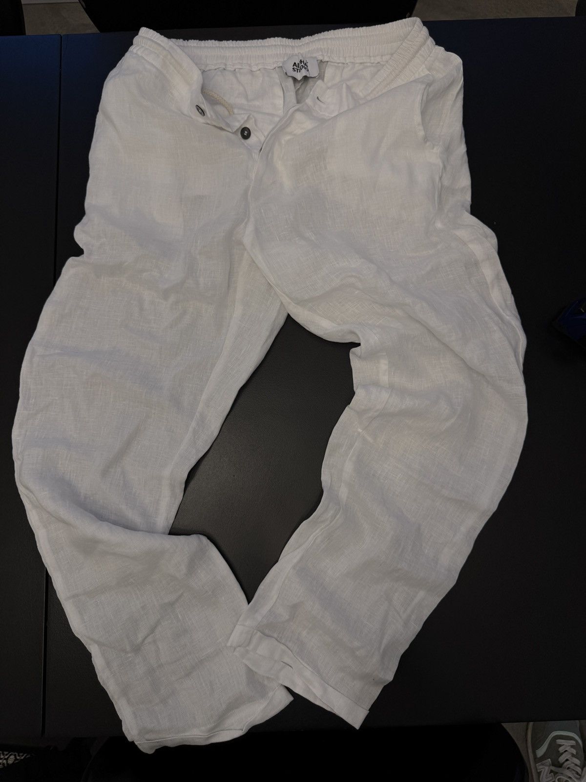 Alpha Studio Pure Linen Pull-On Pants Size US 34 / EU 50 - 1 Thumbnail
