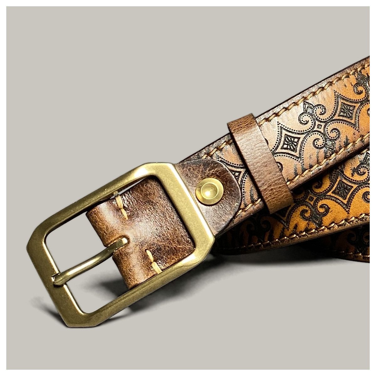 Leather American Casual Handmade Belt Size ONE SIZE - 1 Thumbnail