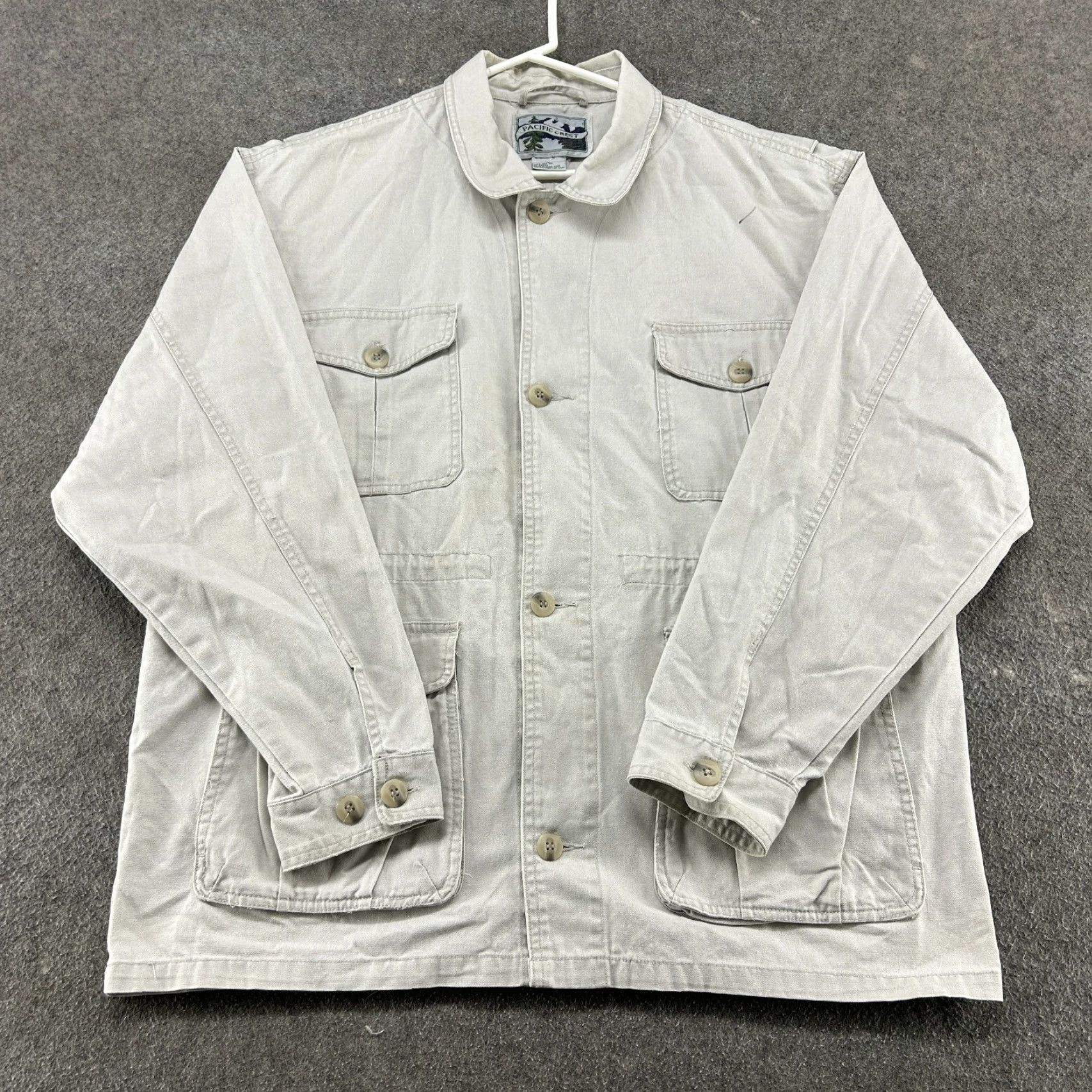 Vintage VINTAGE Pacific Crest Jacket Mens L Beige Cotton Canvas Chore Barn Coat 90s Y2K Size US L / EU 52-54 / 3 - 2 Thumbnail
