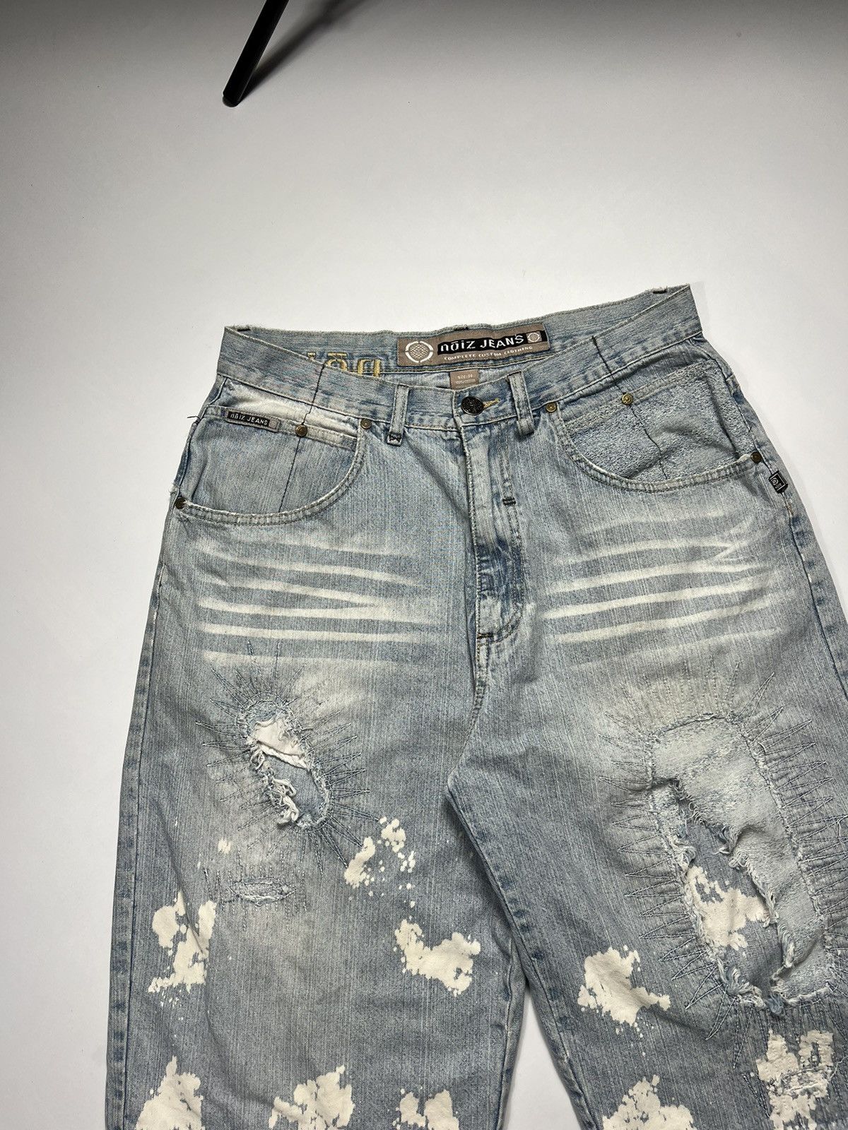 Vintage Vintage Noize Jeans Baggy Distressed Denim Shorts Size US 34 / EU 50 - 4 Thumbnail