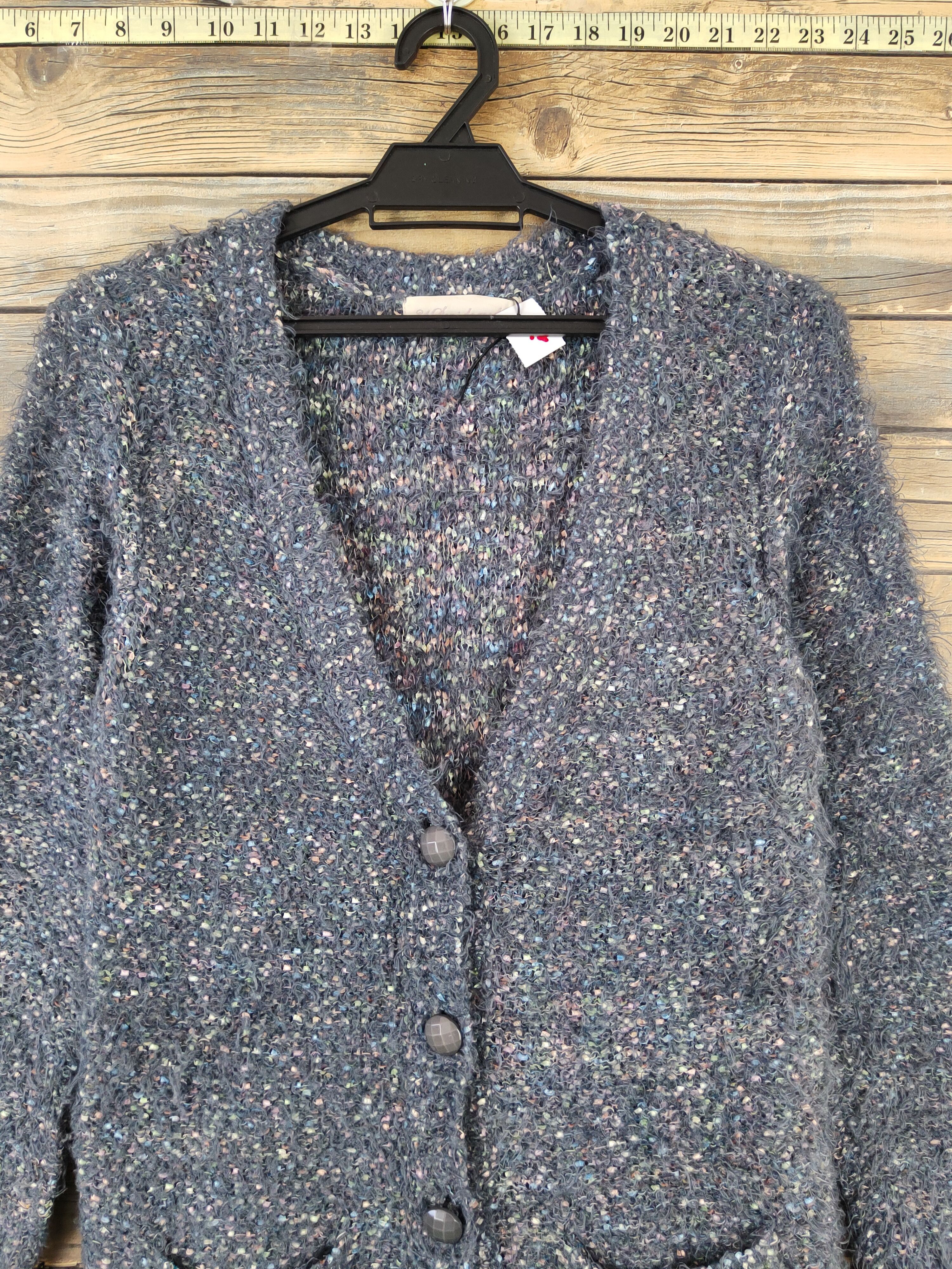Japanese Brand × Vintage 31 Sons de Mode Gray Shag Shaggy Fur Mohair Knitwear #W972 Size M / US 6-8 / IT 42-44 - 2 Thumbnail