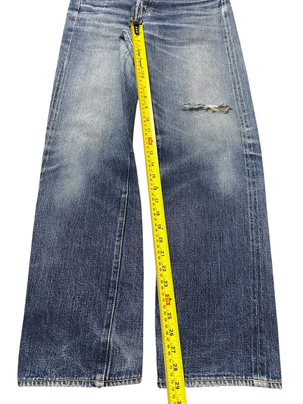 Denime Vintage Japan Denime Selvage Blue Faded Wash Distress Jeans Size US 29 - 18 Thumbnail