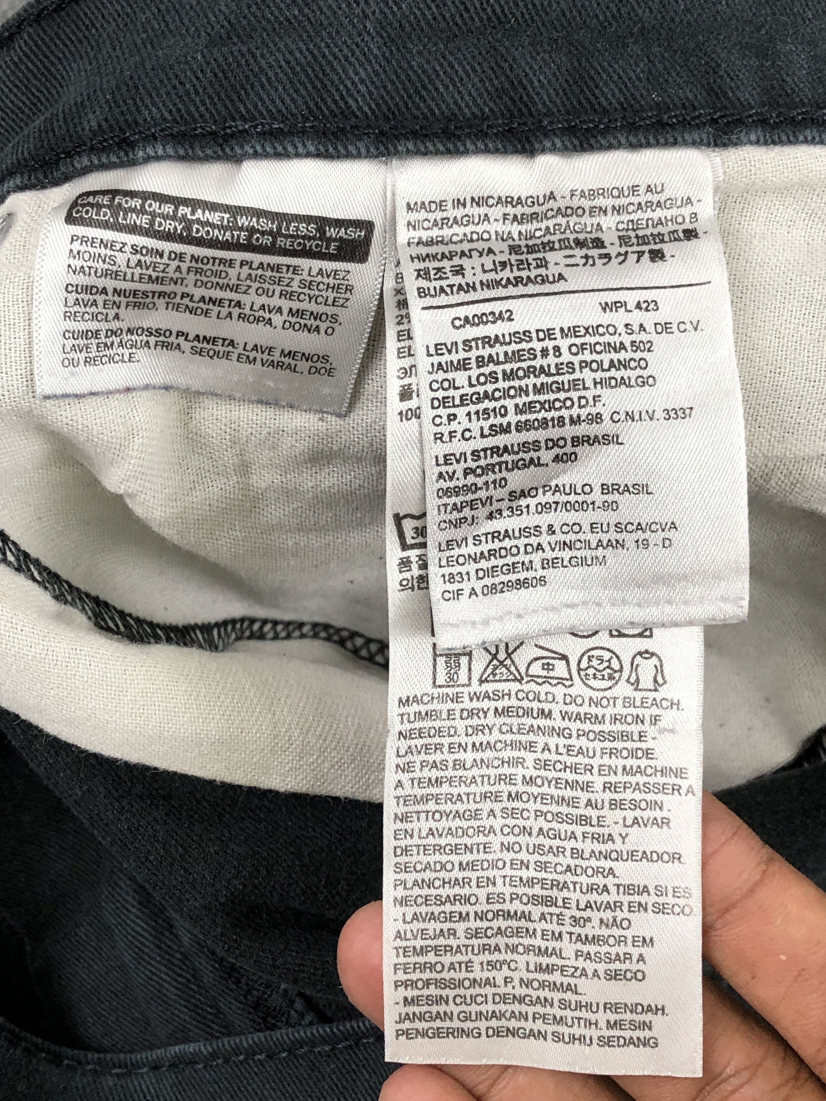 Levi's Vintage Levis Faded Black Jeans DP2263 Size US 38 / EU 54 - 13 Thumbnail