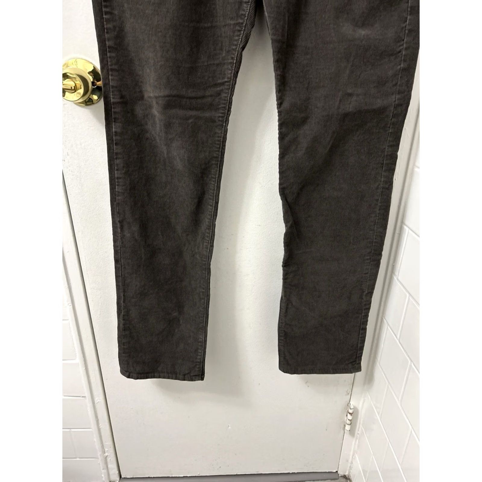 Vintage J Crew 770 Corduroy Pants Mens 33x32 Gray Slim Fit Casual Workwear Trousers Size US 33 - 3 Thumbnail