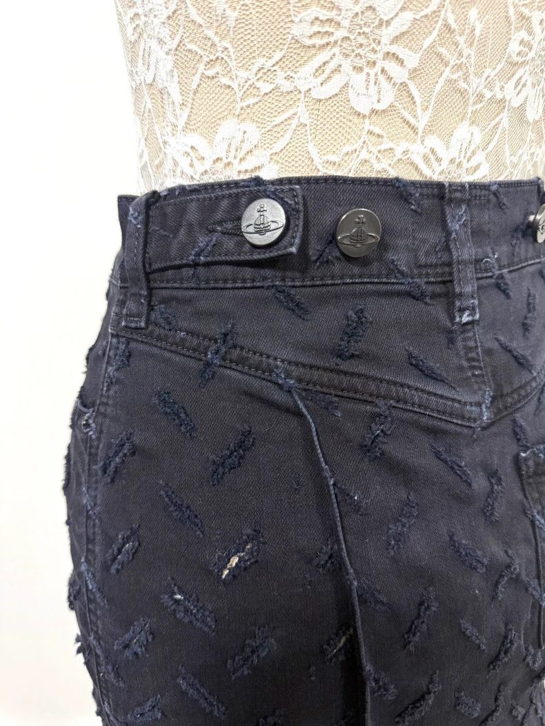 Vivienne Westwood Vivienne Westwood sizeM Cut and tear mini jeans skirt baggy Size 24" / US 00 / IT 34 - 5 Thumbnail