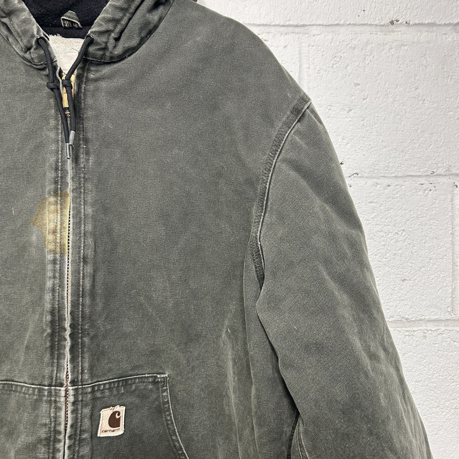 Carhartt Vintage Carhartt Quilted Hooded Active Jacket “Moss” J130 Size US XL / EU 56 / 4 - 5 Thumbnail