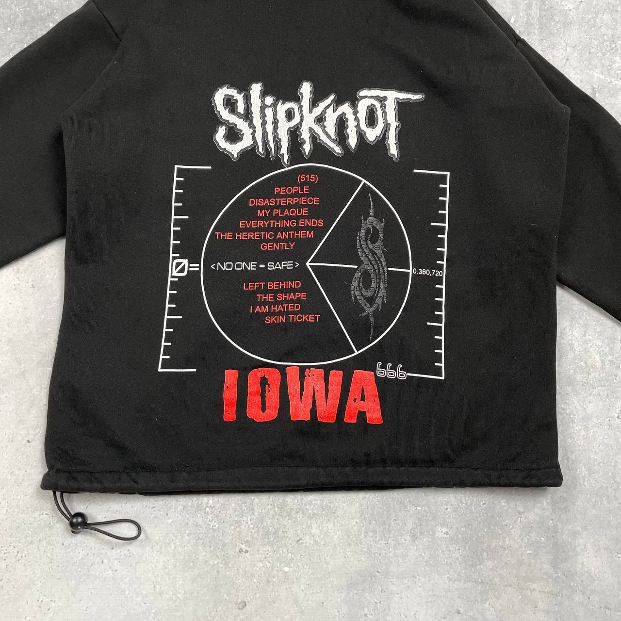 Slipknot Vintage 2000s Slipknot IOWA UK Bootleg Hoodie Faded Black XS Size US XS / EU 42 / 0 - 22 Thumbnail
