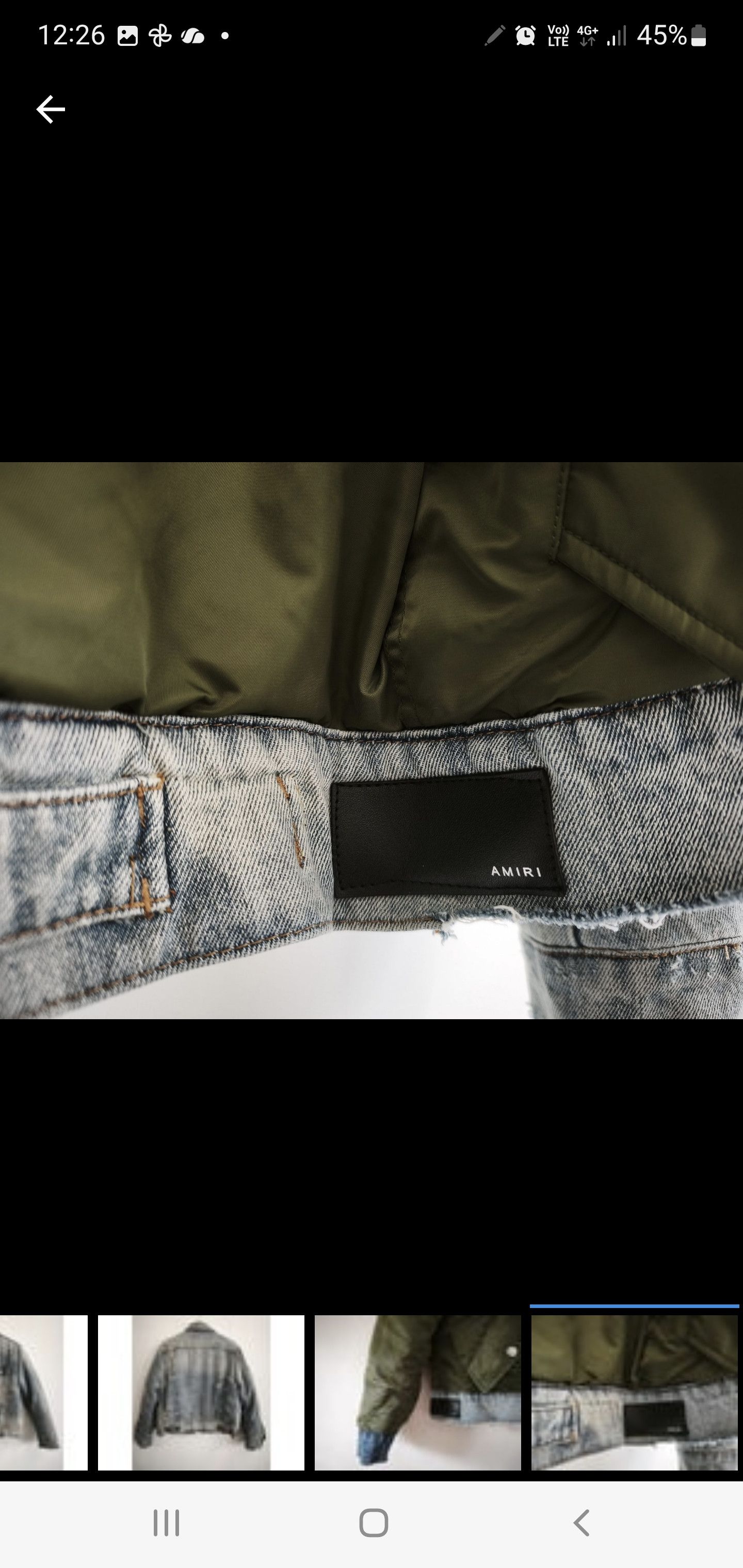 Amiri Original RRP $1,890 USD Amiri "Hybrid" denim,bomber Size US M / EU 48-50 / 2 - 6 Thumbnail