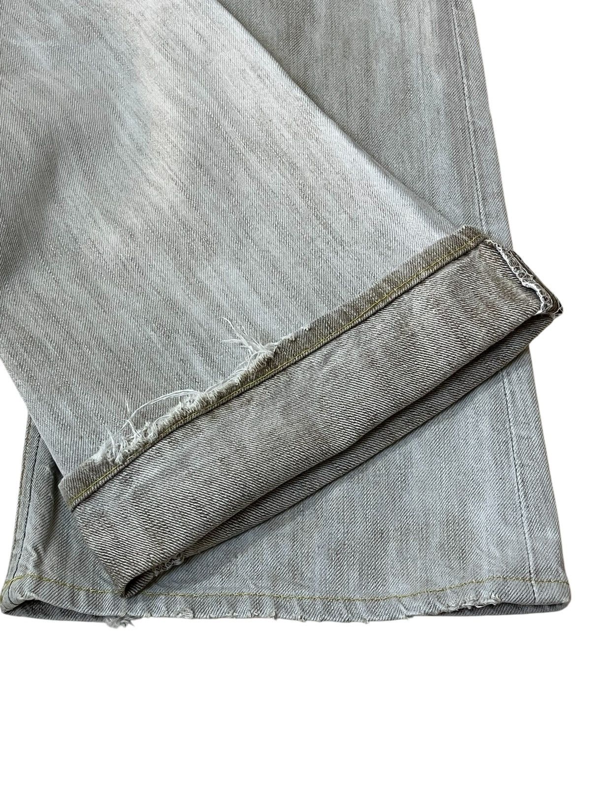 Edwin VINTAGE EDWIN 503 FLARED/BOOT CUT BLUE TRIP DISTRESSED JEANS Size US 34 / EU 50 - 10 Thumbnail