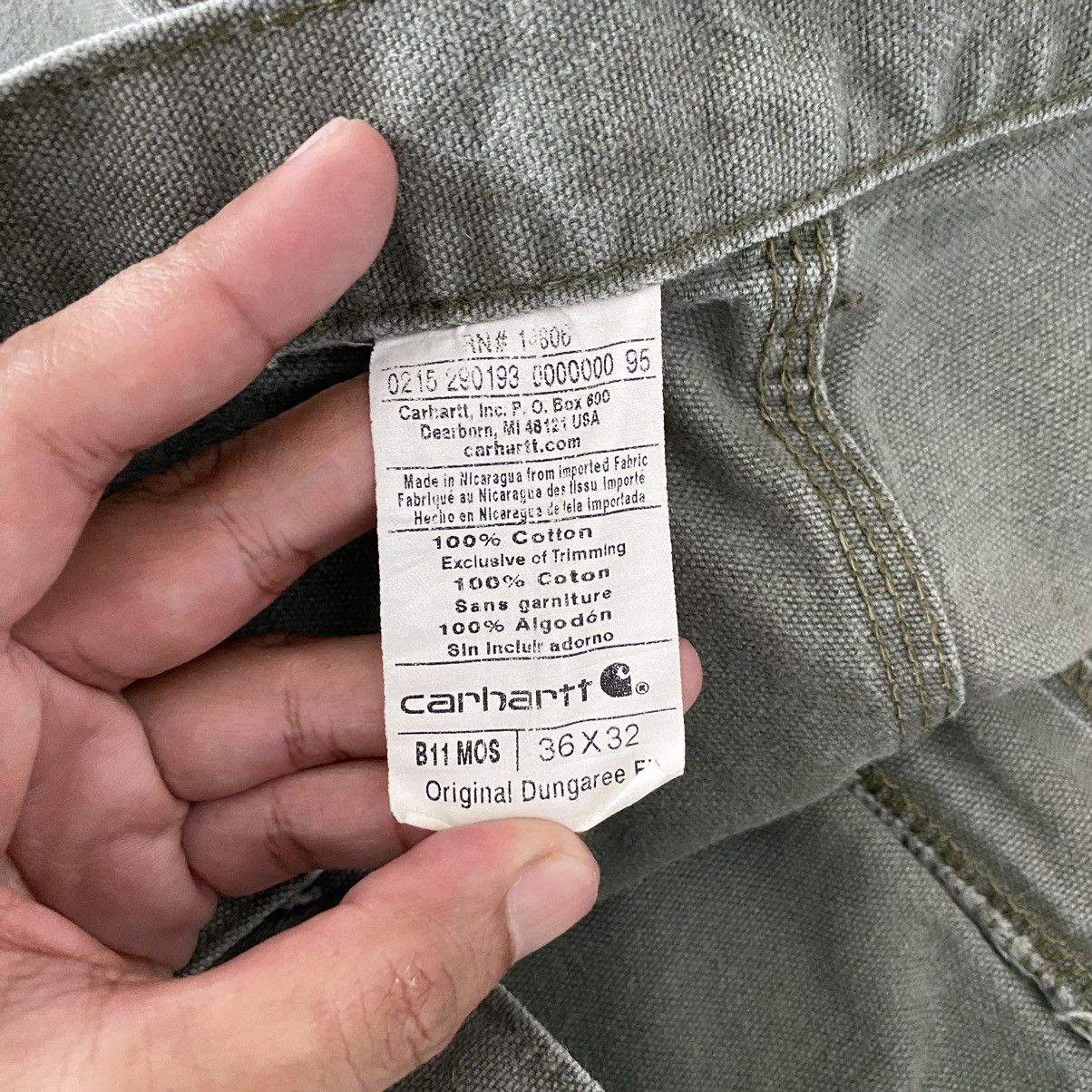 Carhartt VTG Carhartt Moss Green Carpenter Work Pants Size US 35 - 21 Thumbnail