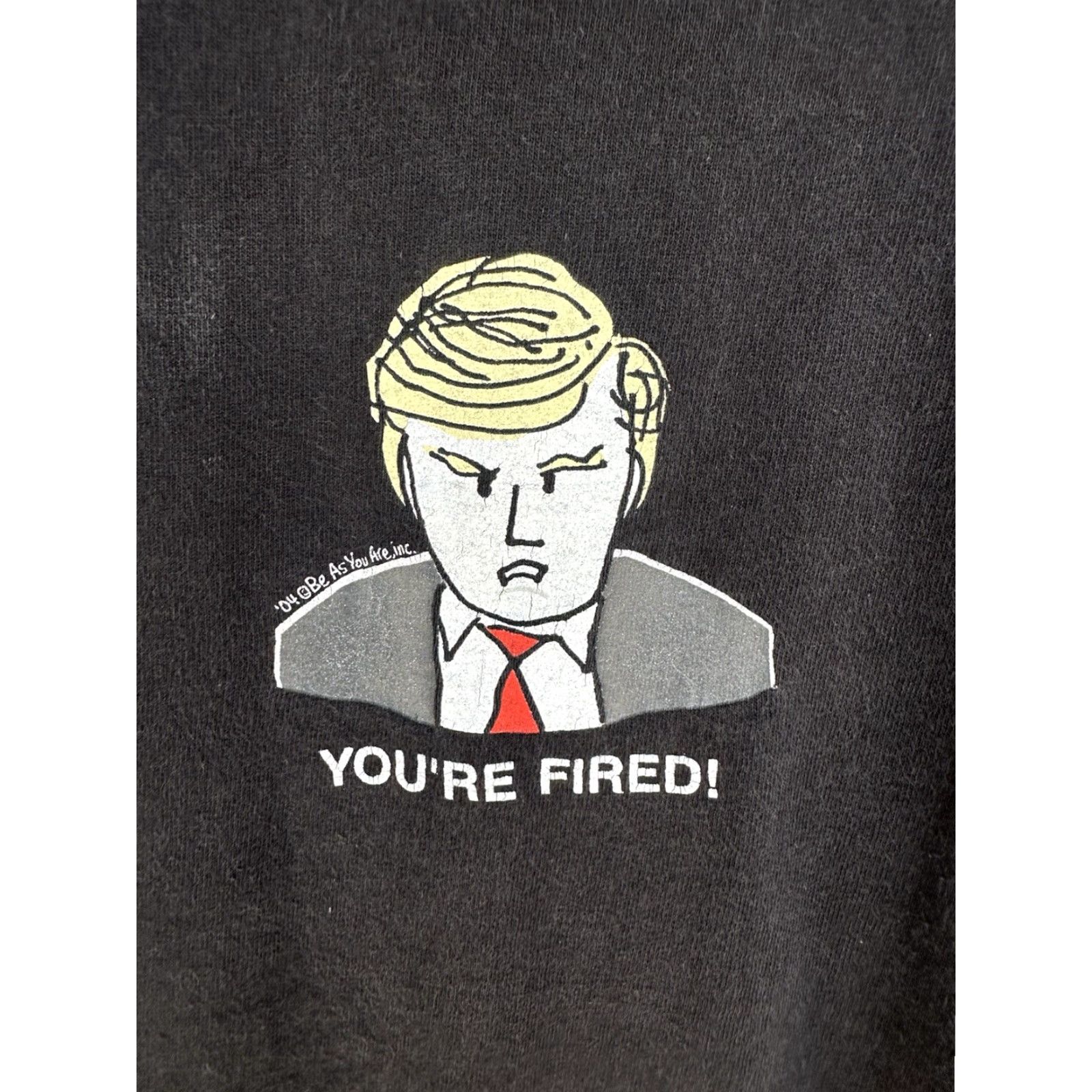 Vintage VINTAGE Donald Trump You’re Fired Mens L T-Shirt Black 2004 MAGA Shirt Size US L / EU 52-54 / 3 - 4 Thumbnail