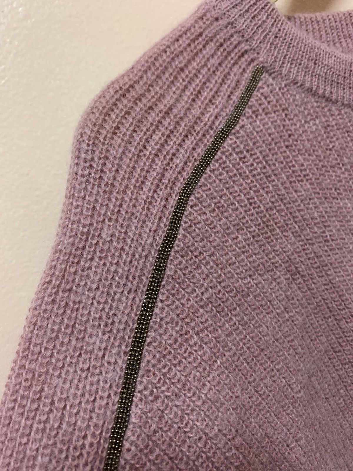 Brunello Cucinelli Brunello Cucinelli Bead-Embellished Mohair-Blend Sweater Size XS / US 0-2 / IT 36-38 - 11 Thumbnail