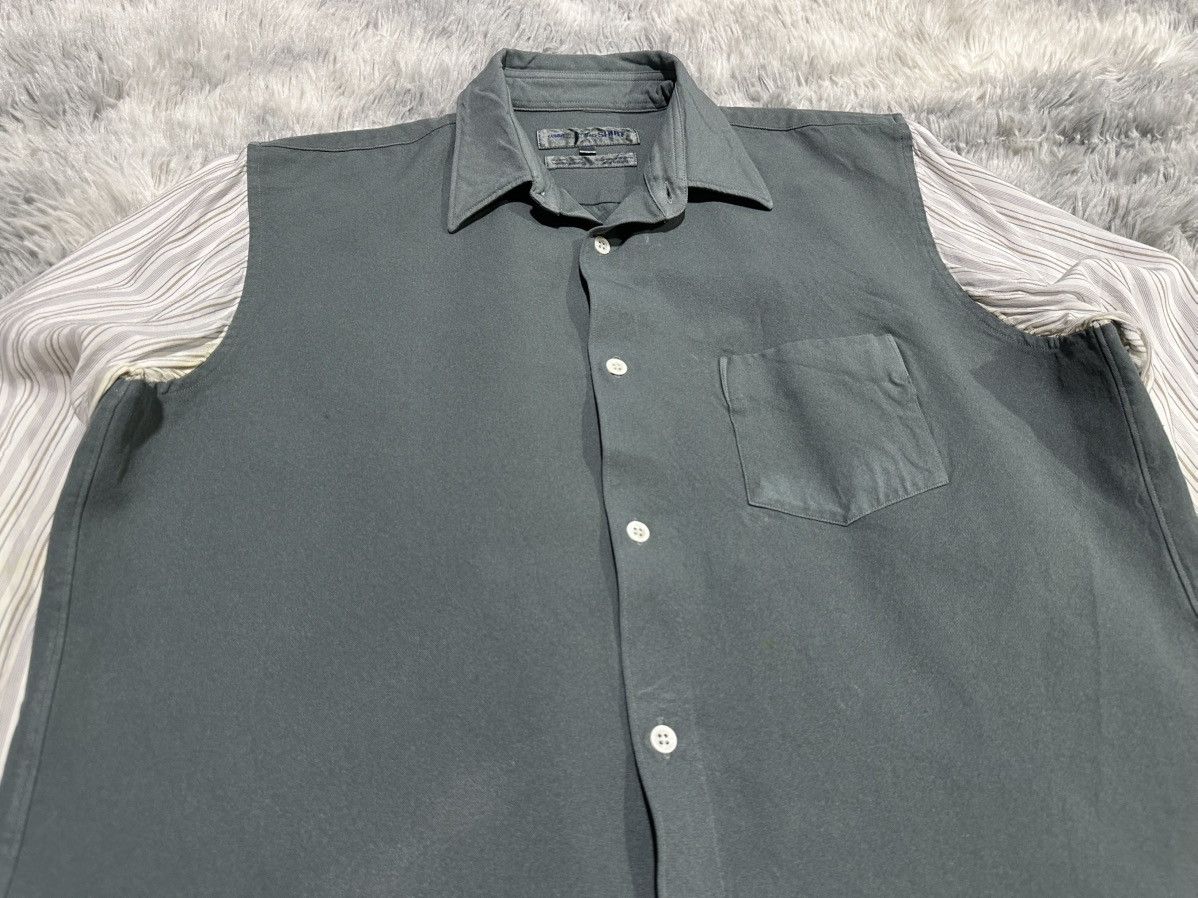 Comme des Garcons SHIRT 🔥Comme Des Garcons Shirt Striped Sleeves Poly Shir Size US S / EU 44-46 / 1 - 2 Thumbnail