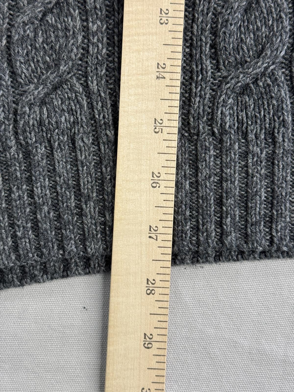 Dockers Dockers Mens Heavy Cable Knit Sweater Grey XXL Size US XXL / EU 58 / 5 - 4 Thumbnail