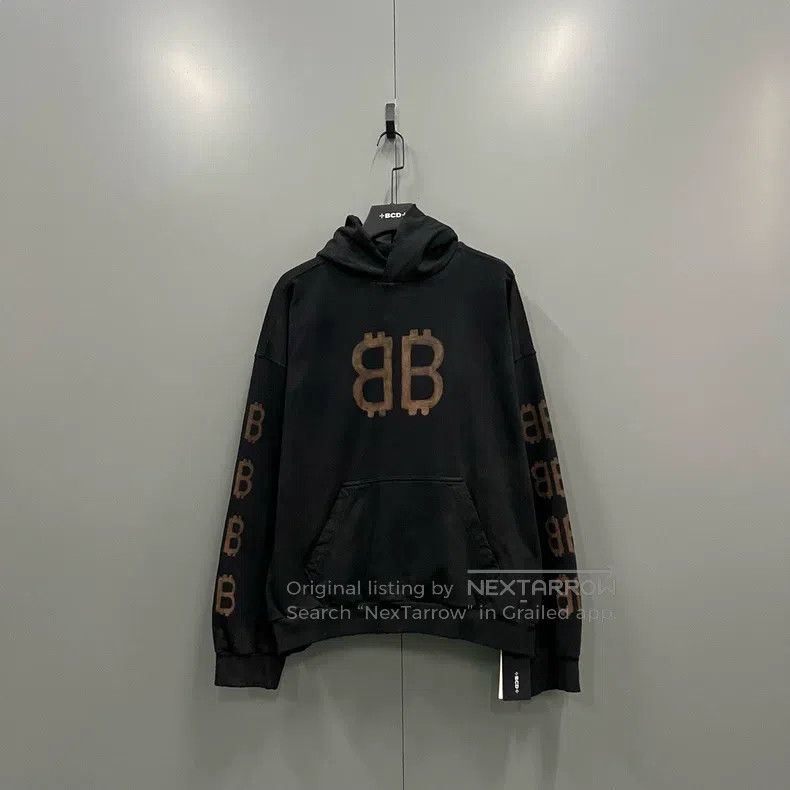 Balenciaga Balenciaga Graffiti double B distressed hoodie Size US M / EU 48-50 / 2 - 1 Thumbnail