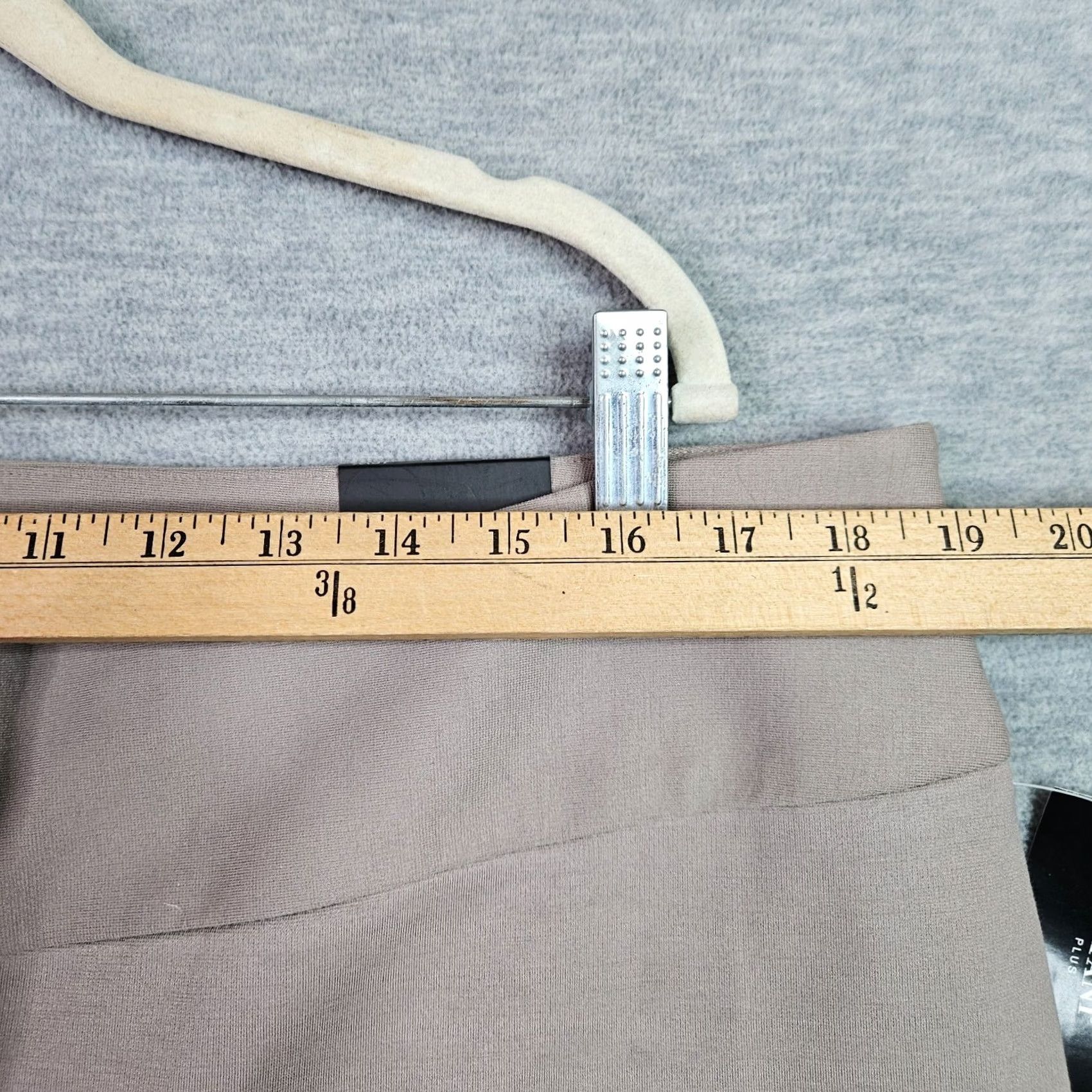 Alfani Alfani Women 16W Beige Trouser NWT Career Pants Pants Beige 16W Womens Regular Straight Front Button Zip NWT Size 38" / US 16 / IT 52 - 4 Thumbnail