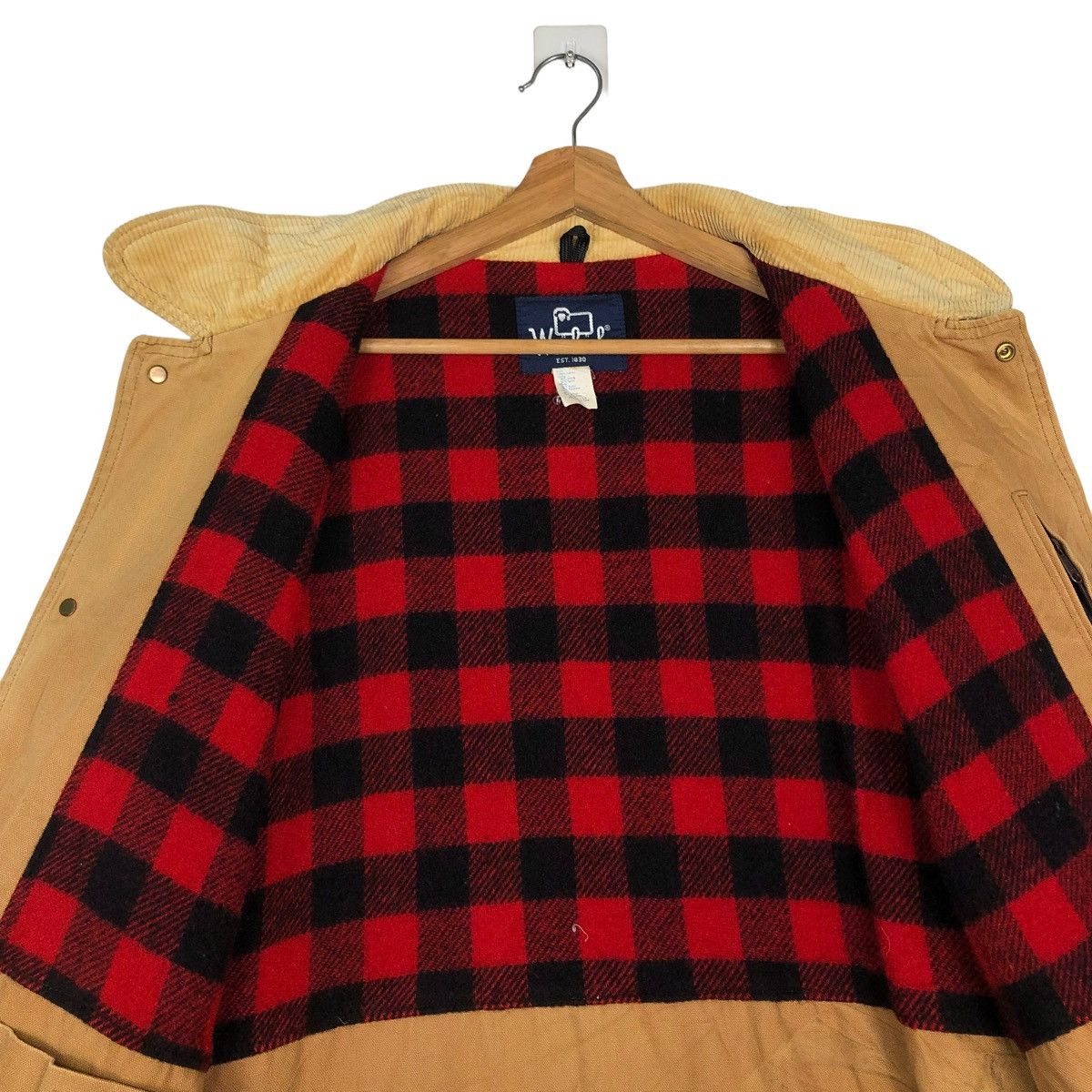 Vintage 🔥VINTAGE 60’s CHORE JACKET WOOLRICH USA BLANKET LINING Size US XL / EU 56 / 4 - 14 Thumbnail