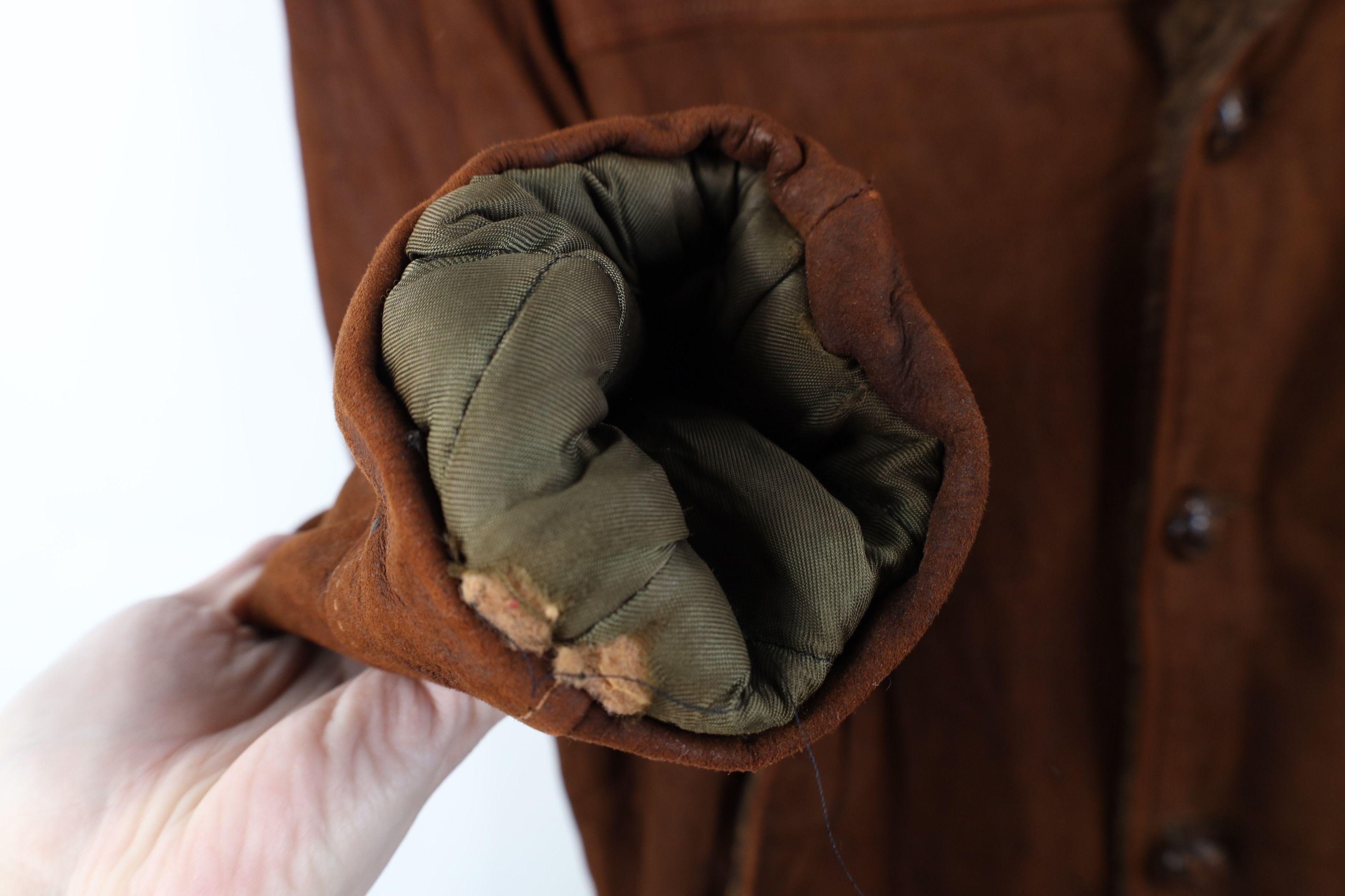 Vintage Vintage 50s McGregor Suede Leather Rancher Jacket Coat USA Size US XL / EU 56 / 4 - 9 Thumbnail