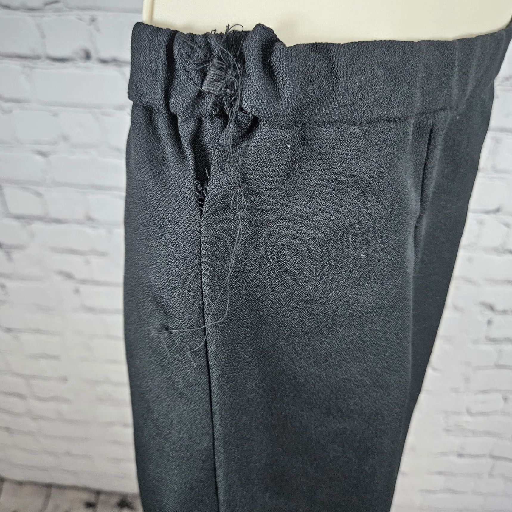 Vintage VINTAGE Roaman's Black Gold Skirt Suit Set 2 Piece Double Breasted Jacket Medium M Womens Size 32" / US 10 / IT 46 - 6 Thumbnail