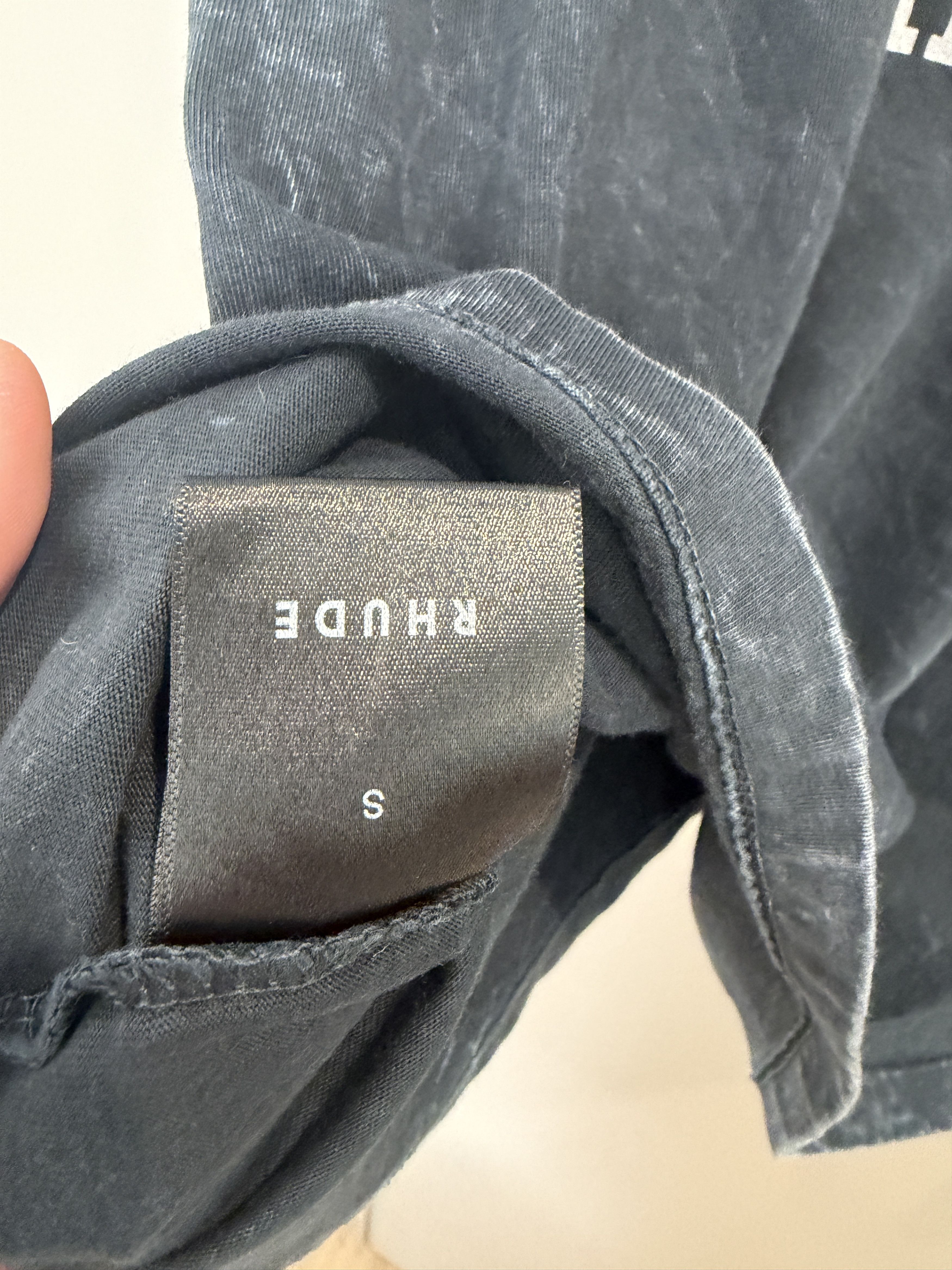 Rhude Rhude Happiness Long Sleeve T (Fits like L / Actual Size S) Size US L / EU 52-54 / 3 - 3 Thumbnail