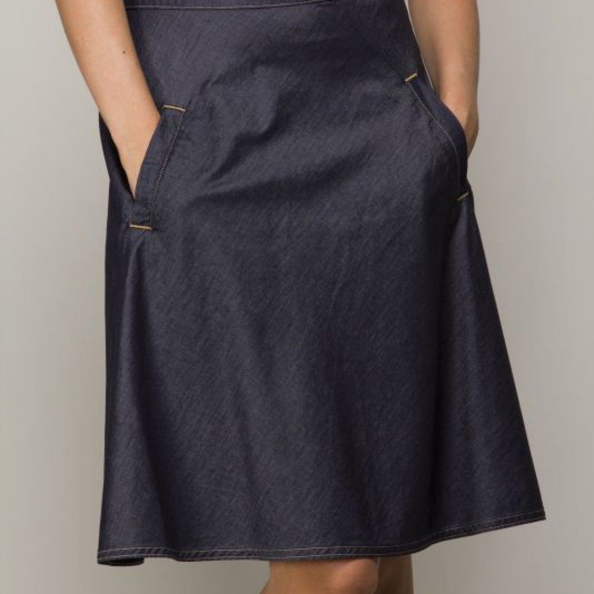 Mads Norgaard Women's Mads Norgaard Comfy Denim Stelly Stretch Skirt Size 26" / US 2 / IT 38 - 2 Thumbnail