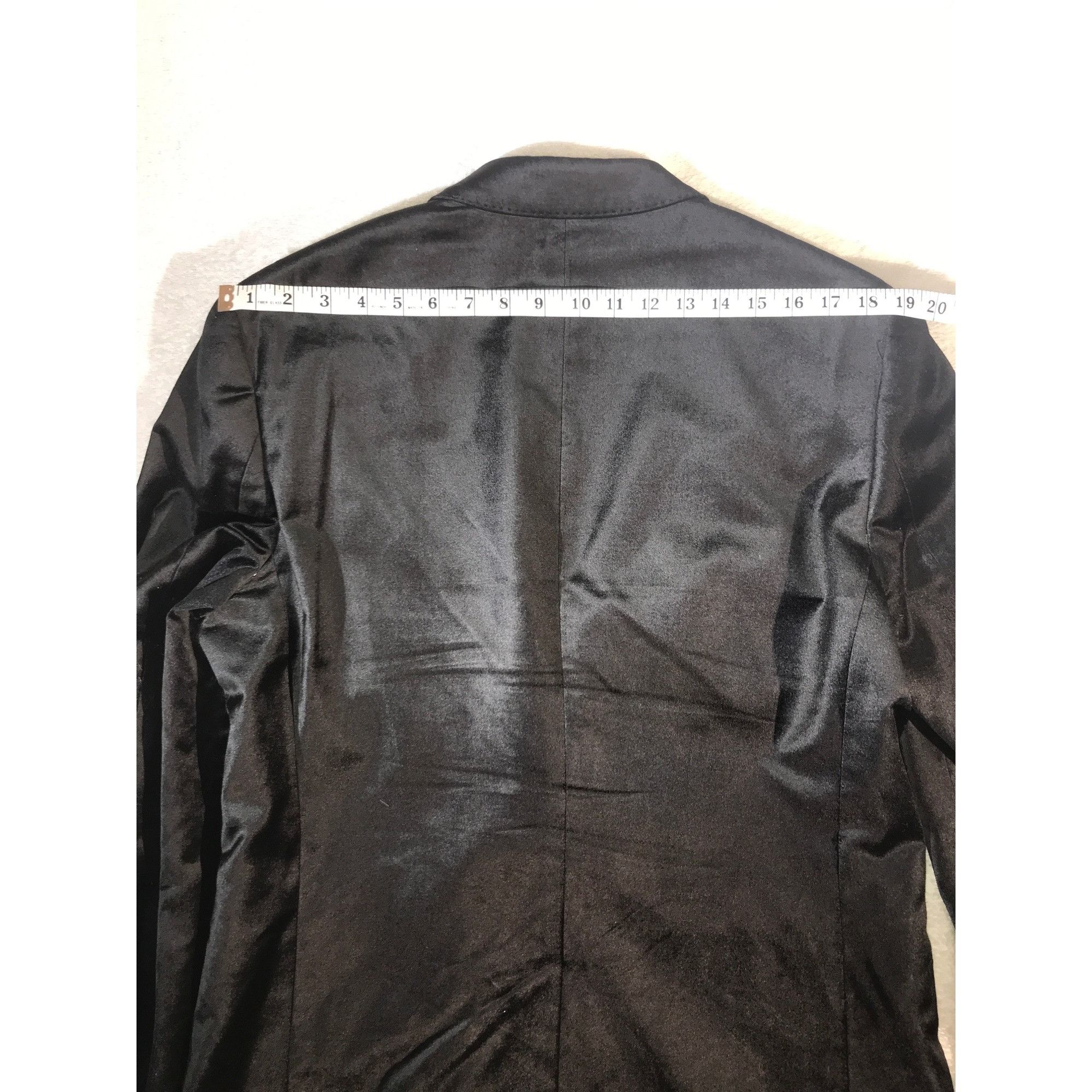 Express Express Men's Photographer Fitted Black Velvet Tuxedo Blazer Size US XXS / EU 40 - 8 Thumbnail