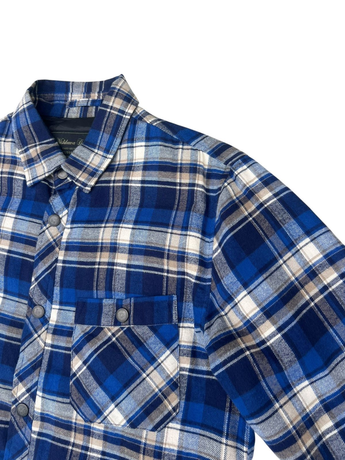 Full Count & Co. Nishikawa Down Feather Flannel Jacket Shirt Size US M / EU 48-50 / 2 - 8 Thumbnail