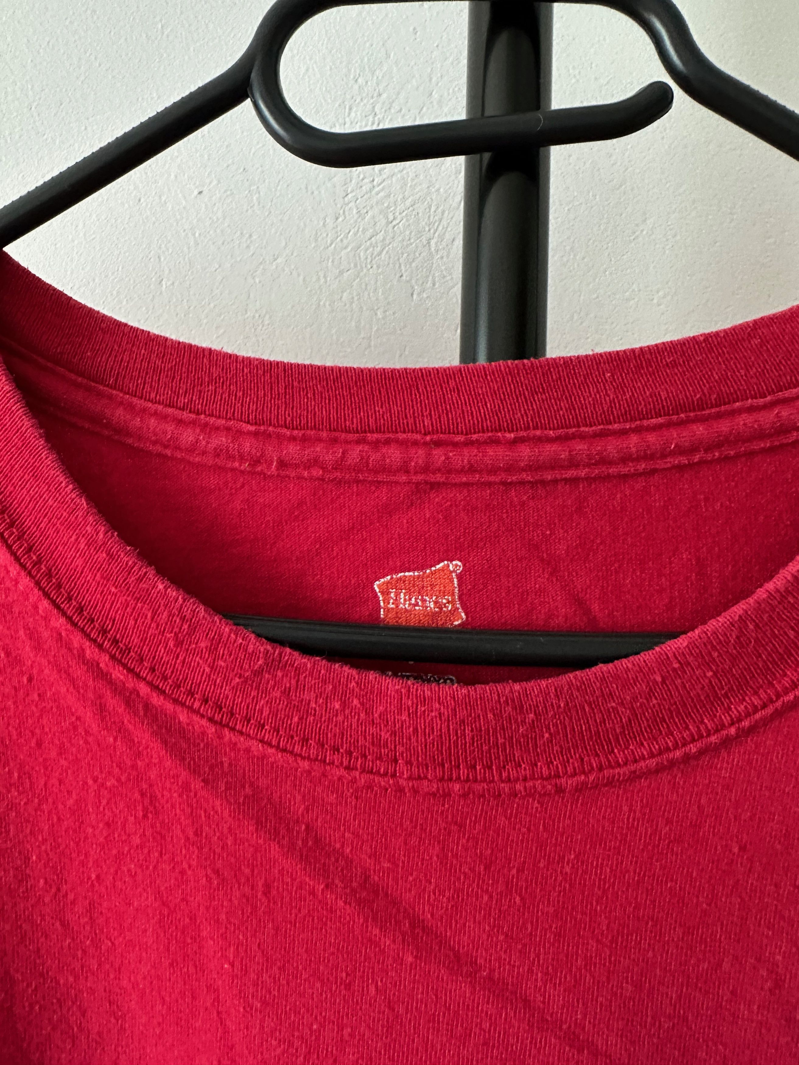 Hanes Hanes Enjo Punk Rock Heavy Cotton red T Shirt Tee Size US XL / EU 56 / 4 - 4 Thumbnail