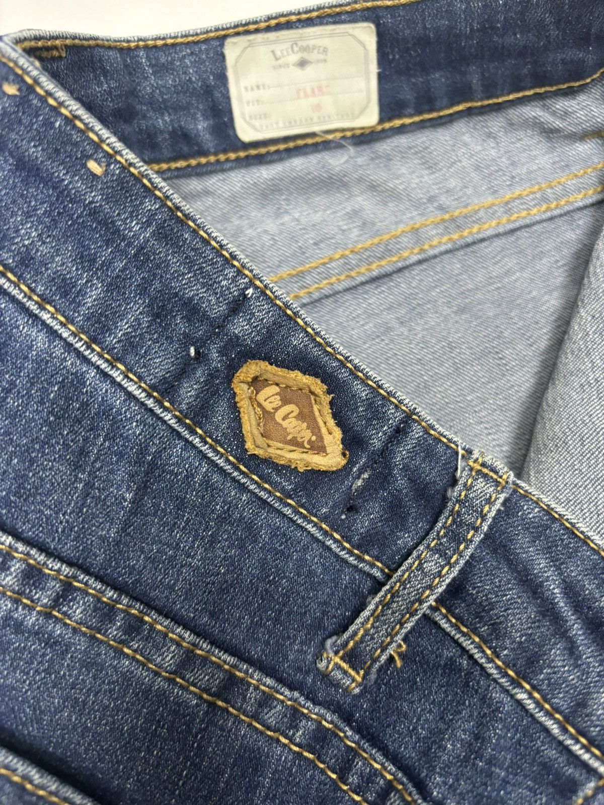 If Six Was Nine Vintage 90s Lee Cooper Super Flare Denim Jeans Size 28" / US 6 / IT 42 - 10 Thumbnail
