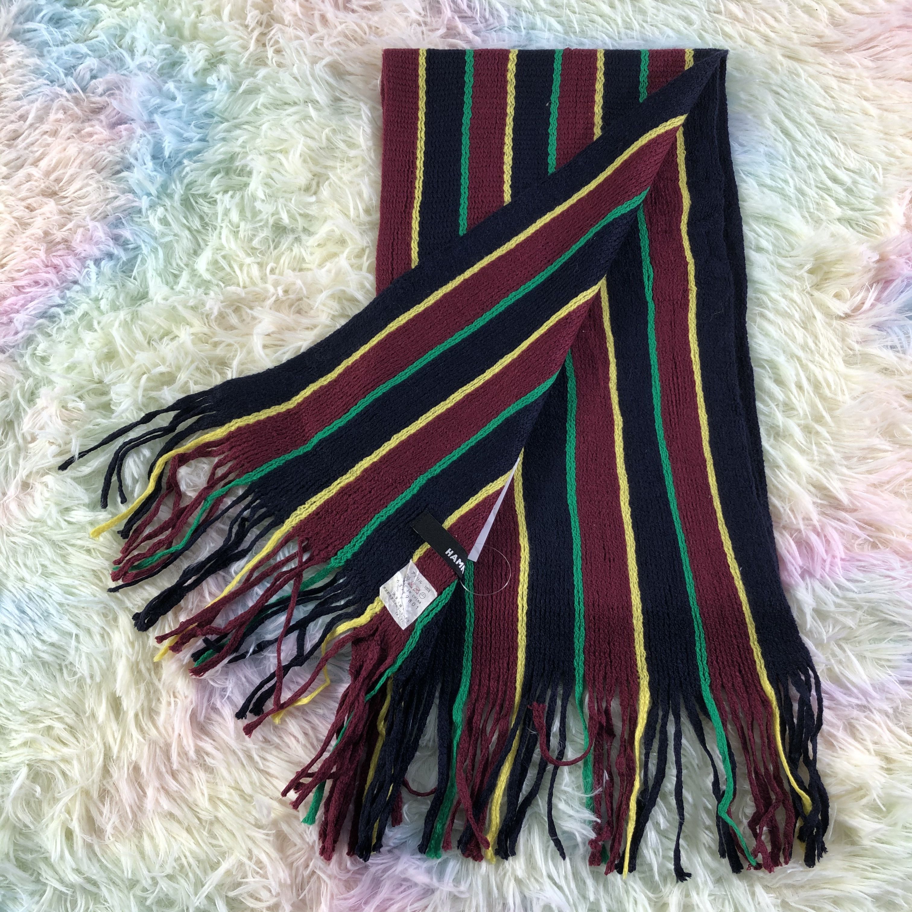 Katharine Hamnett London × Vintage Hamnett Scarf / Muffler / Neckwear - KM396 Size ONE SIZE - 4 Thumbnail