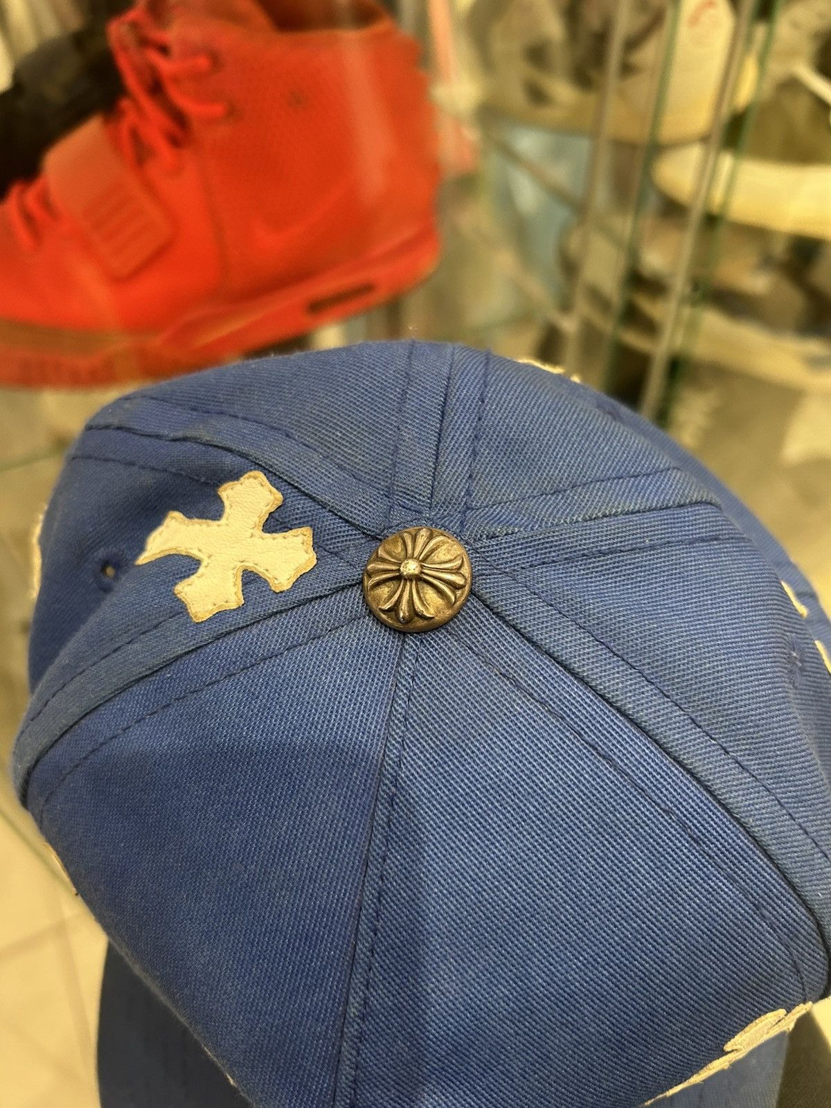 Chrome Hearts Chrome hearts blue cross patch trucker hat Size ONE SIZE - 5 Thumbnail