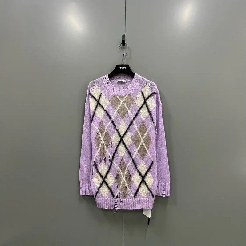 Acne Studios Acne Studios Women's Purple Wool Knit Sweater Size S / US 4 / IT 40 - 1 Thumbnail