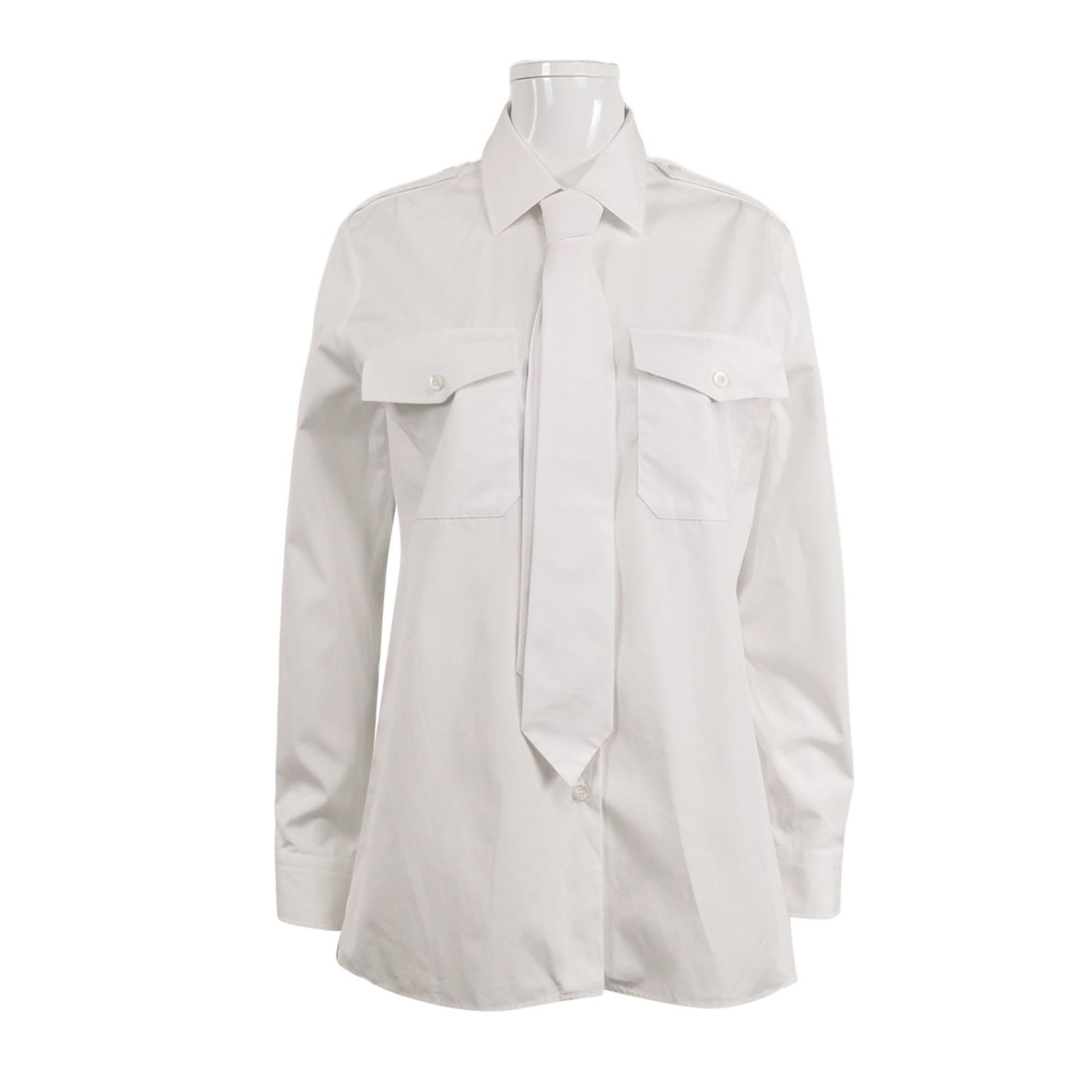Prada Prada Cotton Long Sleeve Button Up Shirt Size S Size US S / EU 44-46 / 1 - 1 Thumbnail